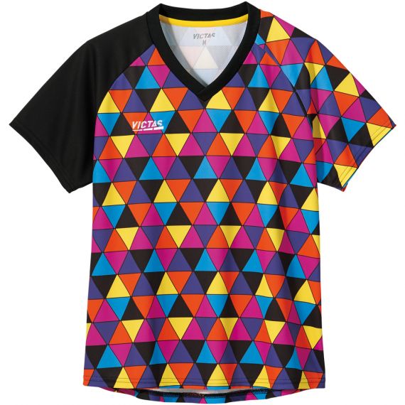 カラフル トライアングル レディスゲームシャツ Colorful Triangle Lgs ゲームシャツ Victas製品情報 Victas卓球用品メーカー