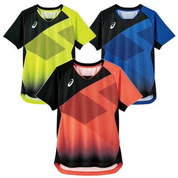 73a019 ムービングゲームシャツ ユニセックス Asics製品情報 Victas卓球用品メーカー